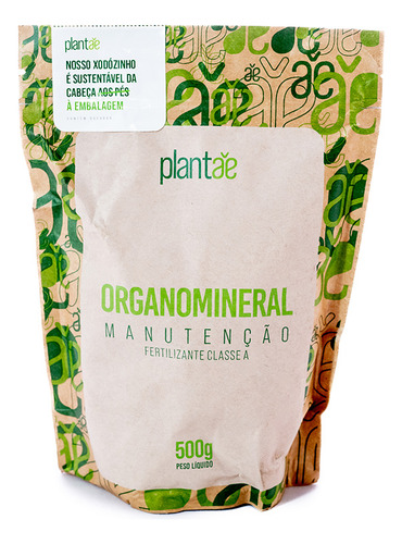 Fertilizante Organomineral Plantaê Manutenção 500g