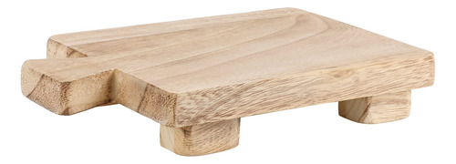 Soporte De Madera Pedestal, Bandeja De Madera Baño, Ho...