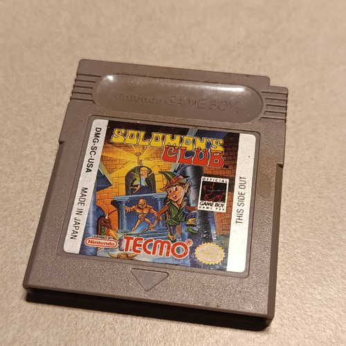 Gb Solomon's Club Original Nintendo Game Boy Gbc Gba (Usado)