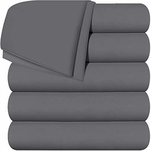 Sabana Plana Utopia Tamaño King Set De 6 Pzas En Color Gris