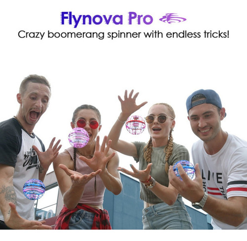 Flynova Pro Flying Ball Boomerang Spinner - Luces Rgb