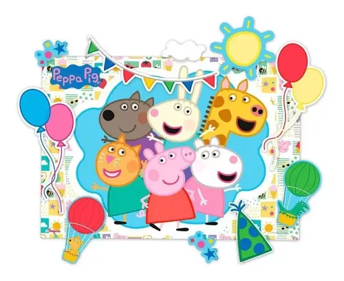 Kit Casa Com Jardim Da Peppa Pig + Kit Com 5 Personagens