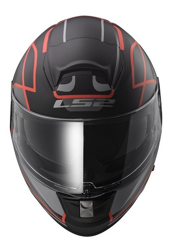 Casco Integral Ls2 Ff397 Vector Vantage Negro Mate/rojo