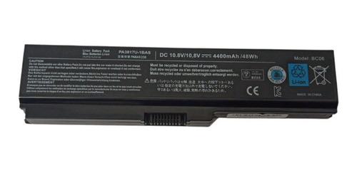 Bateria Compatible Con Toshiba Pa3817 3634