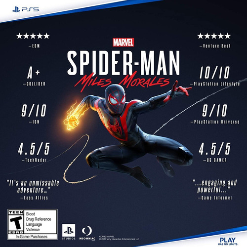 Imagen 5 de 5 de Ps5 Juego Marvel's Spiderman Miles Morales Launch Edition