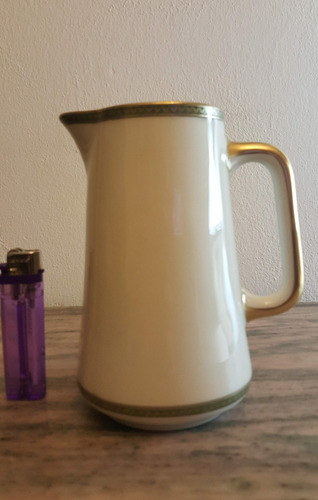 Jarra Limoges Porcelana Guarda Oro 24 Theo Haviland Antigua (Usado)