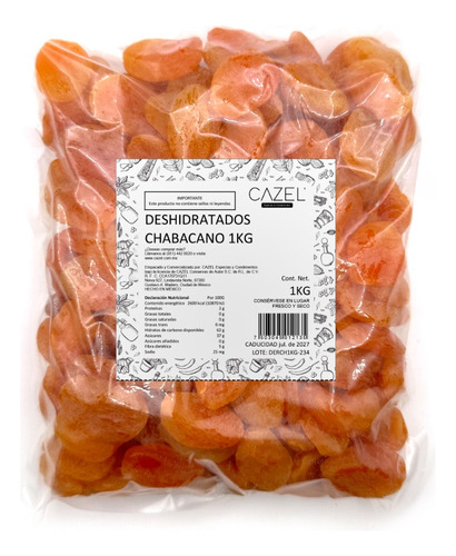 Chabacano Deshidratado Premium 1kg