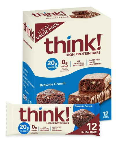 Think! Barras De Protenas, Aperitivos Altos En Protenas, Sin