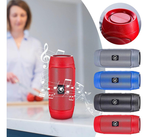 Alkova Altavoz Bluetooth Mejorado Con Envolvente Equilibrado Color Rojo 110v