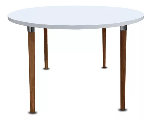  Milliard Mesa de comedor redonda de 31 pulgadas, pequeña mesa  de comedor de cocina moderna de mediados de siglo para 2-4 personas,  fabricada con patas de madera de haya real, color