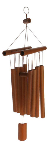 Hecho Windchimes Wind Chime Bambú 7 Tubos Ador Estilo 1