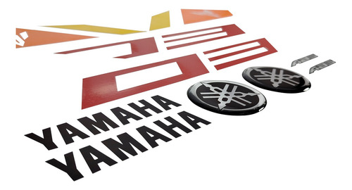 Kit Adesivo Yamaha Mt03 Tanque E Lateral Vermelha Mt03ver
