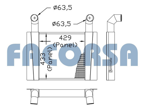 Radiador Grupo Electrogeno J. Deere 4045 Hj61 120hp 100kva