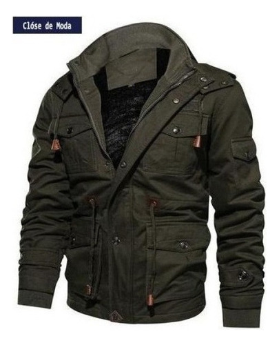 Chamarra De Hombre Grueso Caliente Militar Bomber Chamarras