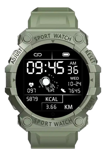 Reloj Inteligente Smartwatch Fd68 Verde Fitnes Sueño Clima