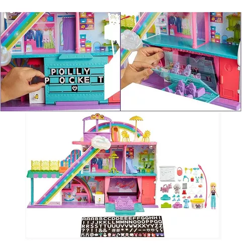 Playset - Polly Pocket - Polly - Shopping Center Doces Surpresas - Mattel