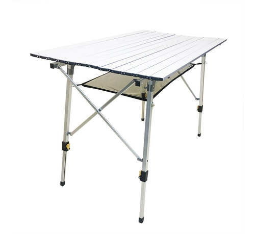 Mesa Plegable Aluminio Altura Ajustable Para Camping Playa