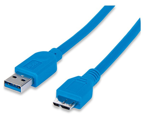 Manhattan Cable Usb 3.0 Micro-b Supervelocidad 2m Azul /m