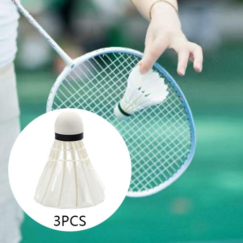 Petecas De Badminton De Penas De Pato, Badminton 3 Peças