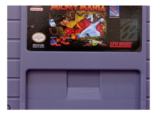 Mickey Mania Juego Repro Para Super Nintendo Snes.
