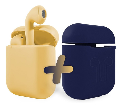 Imagen 1 de 8 de Auriculares Bluetooth Táctil I12 Ios Android + Silicona Otec