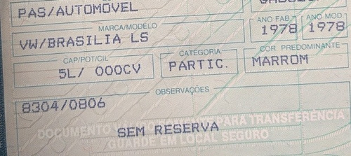 Vw Brasília