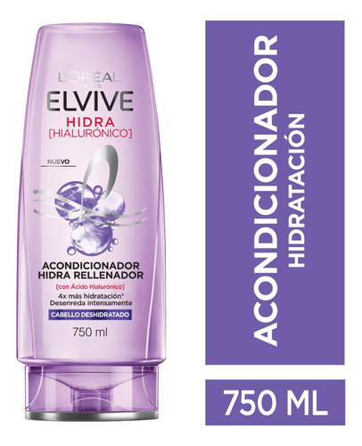 Acondicionador Hidra Hialurónico Elvive L'oréal Paris 750 Ml