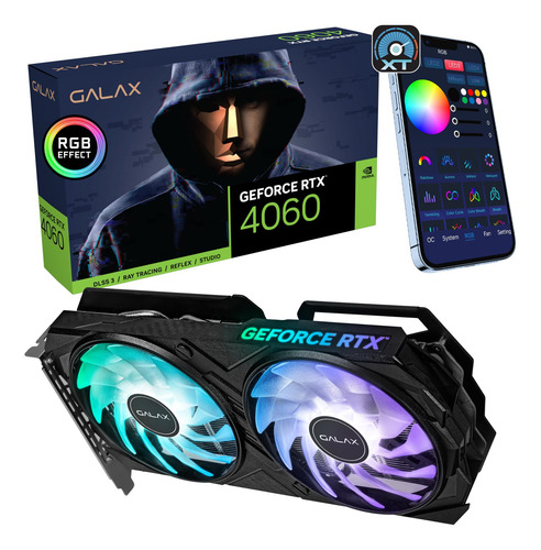 Tarjeta Gráfica Galax Geforce Rtx 4060 Ex 8gb Gddr6