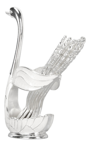 Juego De Cubiertos Swan, Soporte Plateado Para Vajilla, Sopo