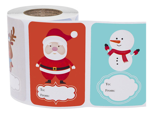 250 Uds Pegatinas Navideñas Sobres Sellos Etiquetas