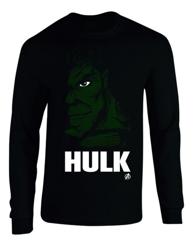 Camiseta Hulk Avengers Manga Larga Camibuso Sueter