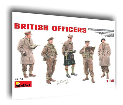 Kit Soldados Oficiales Britanicos 1/35 Miniart 35165 Ingles