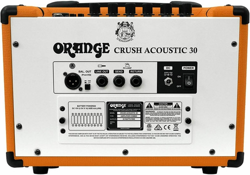 Imagem 3 de 5 de Combo Amplificador Para Violão Orange Crush Acoustic 30