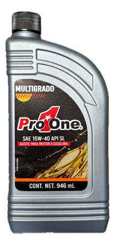 Aceite Pro One 15w40 Multigrado 946ml