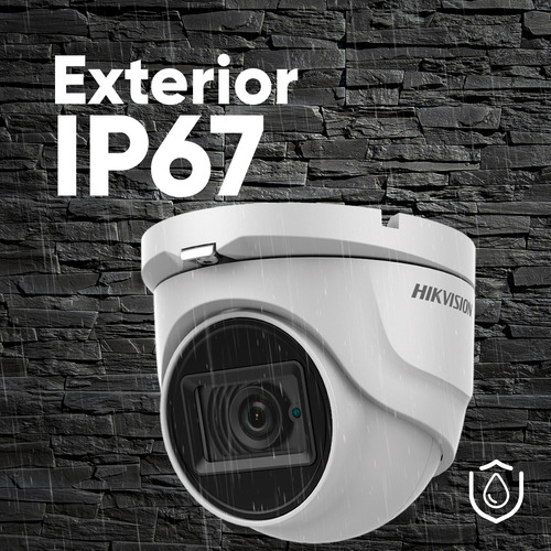 Hikvision Kit De 4 Cámaras De Seguridad Metálicas Eyeball Turbohd 4k 8mp Exterior Ip67 + + Dvr 8mp 4 Canales Turbohd + 4 Canales Ip + 1tb Hdd Modelo Ids2ce76u0t-plus+1tb