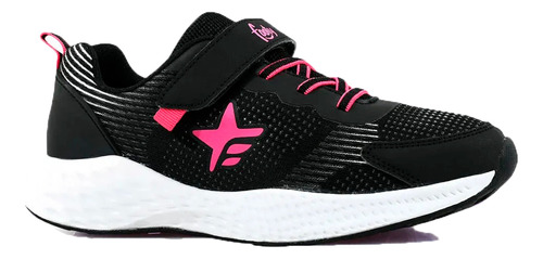 Zapatillas Footy Running Niña Sport 2024 Negro-rosa Cli