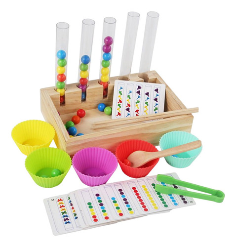 Rainbow Balls In Cups Sorter Game Juego De Cuentas Para