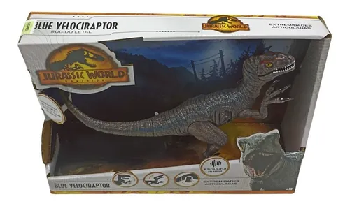 Dinosaurio Blue Velociraptor Con Sonido Articulado Jurassic Dinosaurio Blue Velociraptor Con Sonido Articulado Jurassic