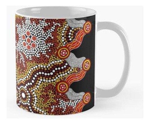 Taza Arte Aborigen Auténtico - Viajes Calidad Premium