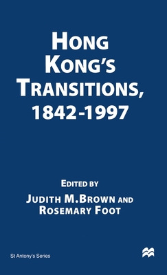 Libro Hong Kong S Transitions, 1842 1997 - Brown, Judith M.