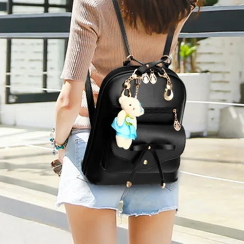 Mochila, Cartera Juvenil, Bolso Mujer Eco Cuero Impermeable.