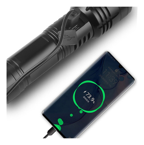 Potencia De Zoom Táctico Con Linterna P70 De Salida