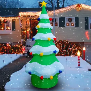 Temporada Blow 12 Ft Giant Inflable Christmas Tree Decoració