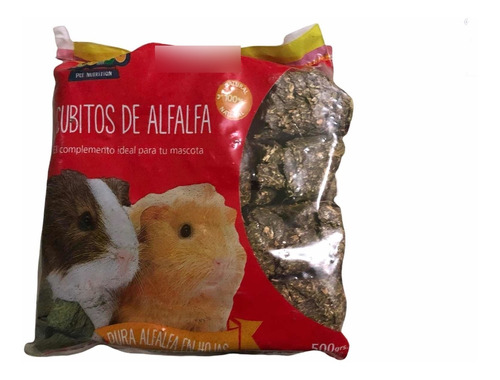 Alfalfa En Cubos  Pack 5x 500g C/u Alimento Cobayo Conejo