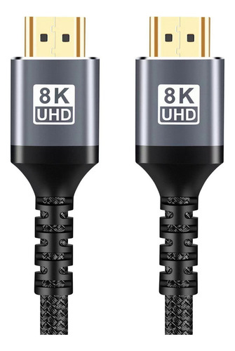 Cable Hdmi 2.1 Vídeo 8k 60hz Ultra Hd 48gbps De 2metros
