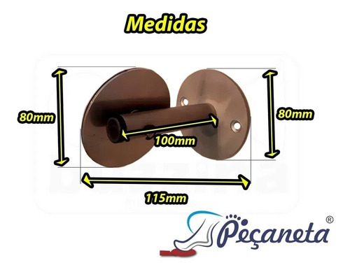 Imagem 5 de 10 de Pecaneta Porta Inox 304 Maçaneta Fechadura Inovador Higiene
