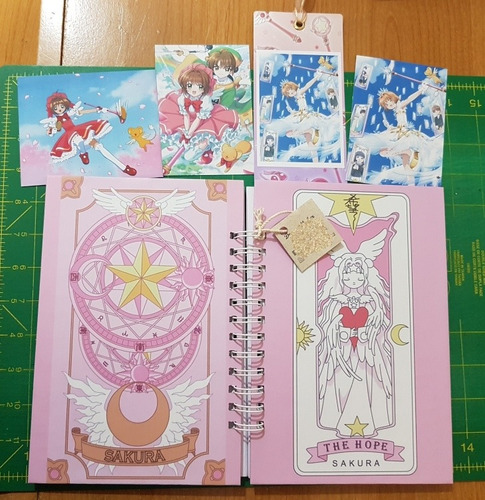 Libreta Anime Sakura Card Captor Cartas Clow Hope