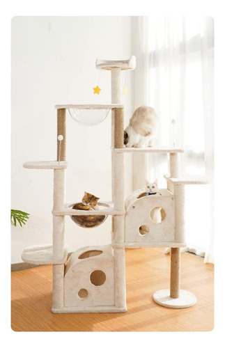 Rascador Para Gatos Árbol Torre Varios Niveles 170 Cm