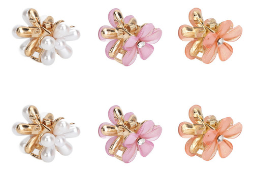 New Pinzas Para El Pelo Con Forma De Flor, 18 Unidades, S