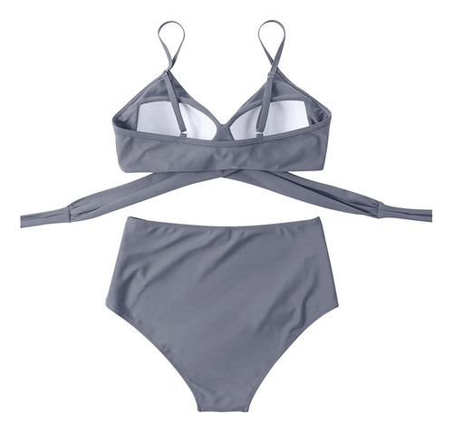 Conjunto De Bikini For Mujer Traje De Baño De Cintura Alta